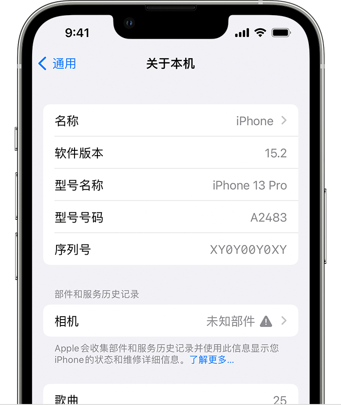 大石桥苹果维修分享iPhone 出现提示相机“未知部件”是什么原因？ 