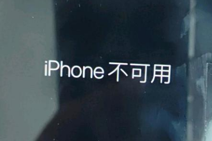 大石桥苹果服务网点分享锁屏界面显示“iPhone 不可用”如何解决 